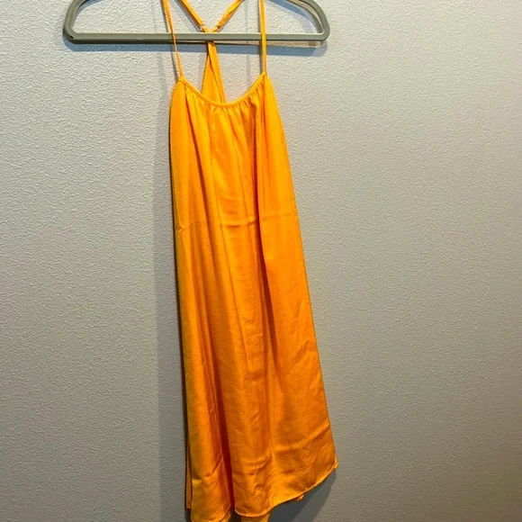 banana republic orange silk dress Banana Republic orange silk dress